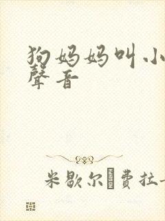 狗妈妈叫小狗的声音