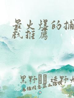 最火爆的捕鱼游戏推荐