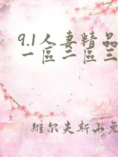 9.1人妻精品一区二区三区