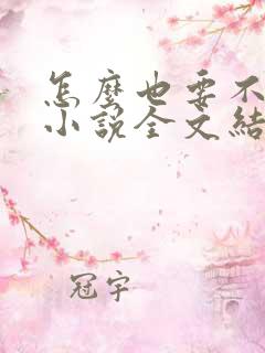 怎么也要不够她小说全文结局无弹窗笔趣阁