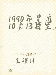 1990年农历10月13日生辰八字