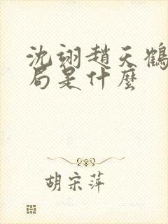 沈翊赵天鹤大结局是什么