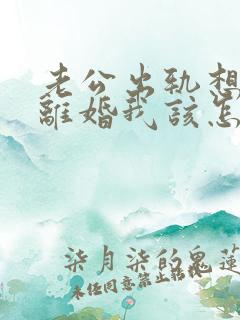 老公出轨想跟我离婚我该怎么办