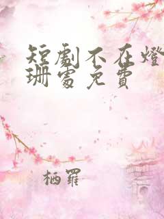 短剧不在灯火阑珊处免费