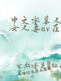 中文字幕人妻熟女人妻av在线