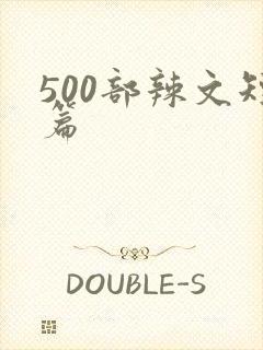 500部辣文短篇