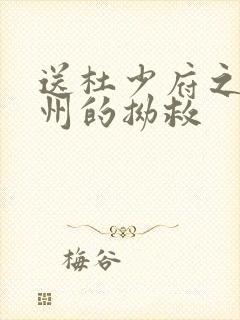 送杜少府之任蜀州的拗救