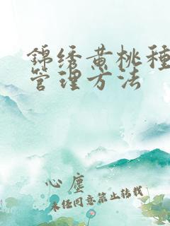 锦绣黄桃种植与管理方法