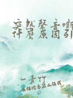 突然声音嘶哑是什么原因引起的