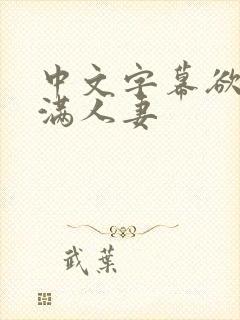 中文字幕欲求不满人妻