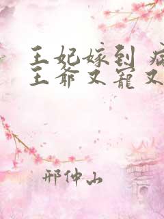 王妃嫁到 病娇王爷又宠又撩