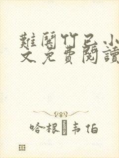 难哄竹已小说全文免费阅读无删减
