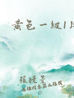 黄色一级1片
