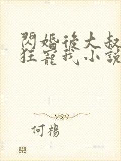 闪婚后大叔每天狂宠我小说免费阅读