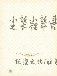 小说小说,斗罗之本体斗罗