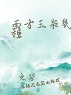 南方玉米几月播种