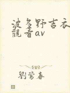 波多野吉衣在线观看av