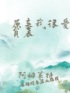 原来我很爱你演员表