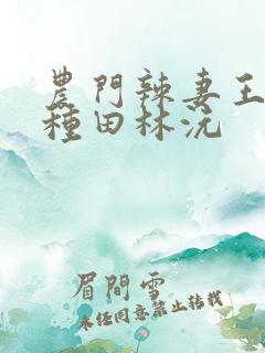 农门辣妻王爷来种田林沅