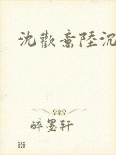 沈欢意陆沉舟
