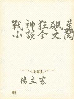 战神狂飙叶无缺小说全文阅
