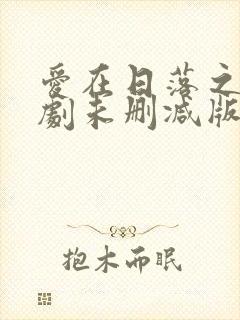 爱在日落之前泰剧未删减版
