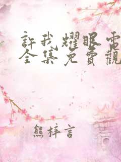 许我耀眼电视剧全集免费观看高清
