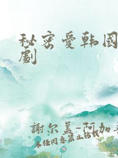 秘密爱韩国电视剧