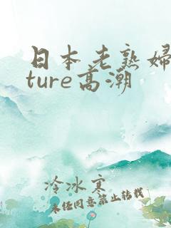 日本老熟妇mature高潮