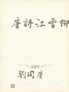 唐诗江雪柳宗元