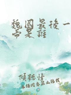 魏国最后一个皇帝是谁