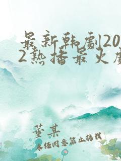 最新韩剧2022热播最火剧