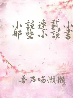 小说连载小说有哪些小说书单好看