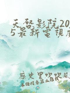 天启影院2025最新电视剧免费观看