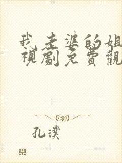 我老婆的姐姐电视剧免费观看