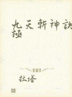 九天斩神诀赵无极