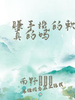 赚手机的软件是真的吗