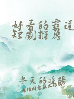 好看的霸道总裁短剧推荐