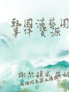 韩国演艺圈悲惨事件 资源