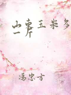 山东玉米多少钱一斤