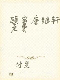 顾宁唐继轩小说免费