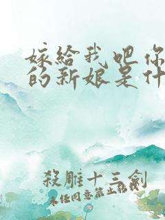 嫁给我吧你是我的新娘是什么歌