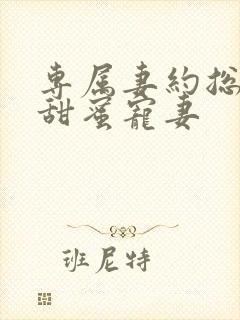 专属妻约总裁的甜蜜宠妻