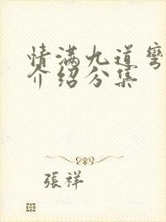 情满九道弯剧情介绍分集