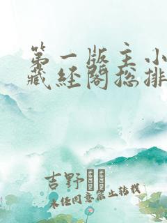 第一版主小说网藏经阁总排行