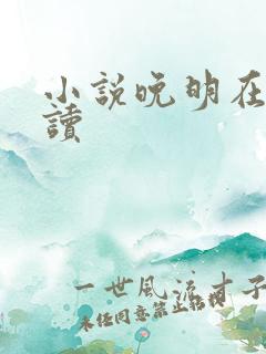 小说晚明在线阅读