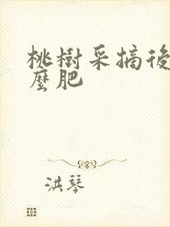 桃树采摘后施什么肥