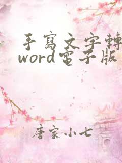 手写文字转换成word电子版免费