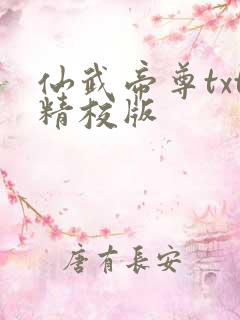 仙武帝尊txt精校版