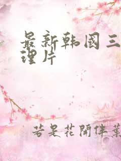 最新韩国三级伦理片